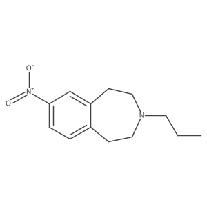 7-Nitro-3-propyl-2,3,4,5-tetrahydro-1H-3-benzazepine结构式