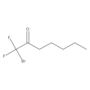 1-Bromo-1,1-difluoro-2-heptanone Structure