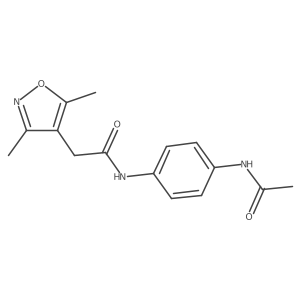 N-[4-(acetylamino)phenyl]-2-(3,5-dimethyl-1,2-oxazol-4-yl)acetamide Structure