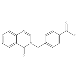 4-[(4-oxoquinazolin-3(4H)-yl)methyl]benzoic acid结构式
