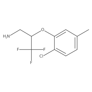 2-(2-Chloro-5-methyl-phenoxy)-3,3,3-trifluoro-propylamine结构式