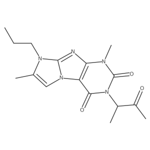 4,7-Dimethyl-2-(3-oxobutan-2-yl)-6-propylpurino[7,8-a]imidazole-1,3-dione结构式