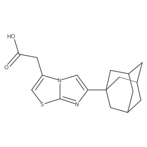 2-[6-(Adamantan-1-yl)imidazo[2,1-b][1,3]thiazol-3-yl]acetic acid结构式
