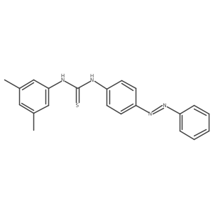 Thiourea, N-(3,5-dimethylphenyl)-N'-[4-(2-phenyldiazenyl)phenyl]- Structure