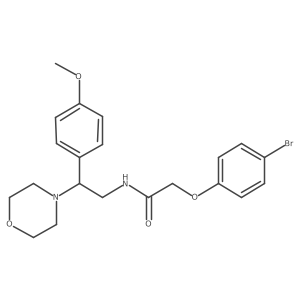 2-(4-bromophenoxy)-N-[2-(4-methoxyphenyl)-2-(morpholin-4-yl)ethyl]acetamide结构式