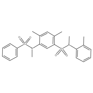 N,2,4-trimethyl-5-(N-methylphenylsulfonamido)-N-(o-tolyl)benzenesulfonamide结构式