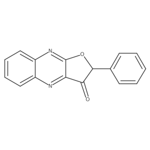 Furo[2,3-b]quinoxalin-3(2H)-one, 2-phenyl- Structure