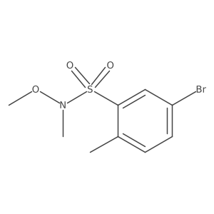 5-bromo-N-methoxy-N,2-dimethylbenzenesulfonamide Structure