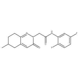 N-(2,5-difluorophenyl)-2-(6-methyl-3-oxo-5,6,7,8-tetrahydrocinnolin-2(3H)-yl)acetamide Structure