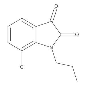 1H-Indole-2,3-dione, 7-chloro-1-propyl-结构式