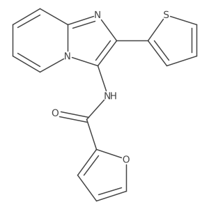N-[2-(thiophen-2-yl)imidazo[1,2-a]pyridin-3-yl]furan-2-carboxamide Structure