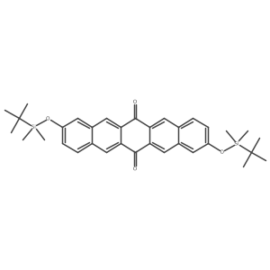 2,9-Bis[[tert-butyl(dimethyl)silyl]oxy]pentacene-6,13-dione Structure