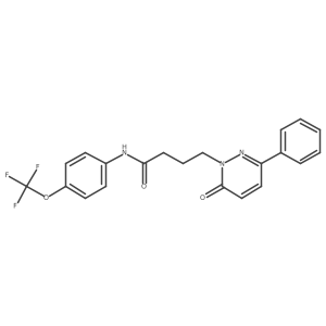 4-(6-oxo-3-phenylpyridazin-1(6H)-yl)-N-(4-(trifluoromethoxy)phenyl)butanamide Structure