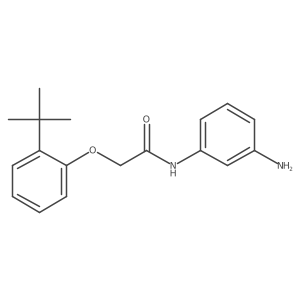 N-(3-Aminophenyl)-2-[2-(tert-butyl)phenoxy]-acetamide Structure