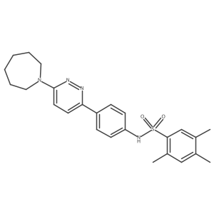 N-{4-[6-(azepan-1-yl)pyridazin-3-yl]phenyl}-2,4,5-trimethylbenzene-1-sulfonamide Structure