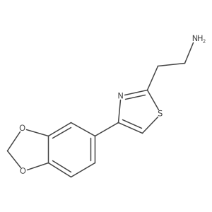 4-(1,3-Benzodioxol-5-yl)-2-thiazoleethanamine Structure