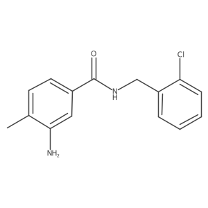 3-Amino-N-[(2-chlorophenyl)methyl]-4-methylbenzamide结构式
