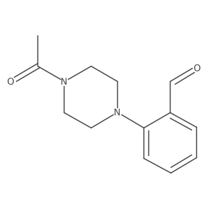 2-(4-Acetylpiperazin-1-yl)benzaldehyde结构式