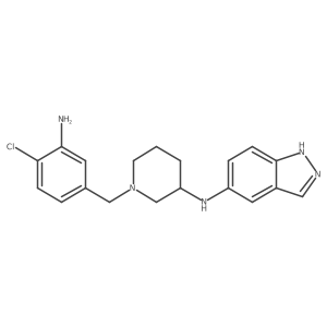 N-[1-(3-Amino-4-chlorobenzyl)piperidin-3-yl]-1H-indazol-5-amine Structure