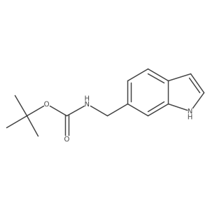 tert-butyl N-(1H-indol-6-ylmethyl)carbamate结构式