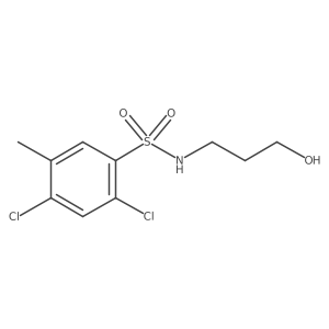 2,4-dichloro-N-(3-hydroxypropyl)-5-methylbenzenesulfonamide Structure
