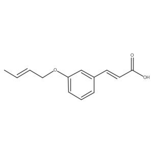 3-[3-(2-Buten-1-yloxy)phenyl]-2-propenoic acid Structure