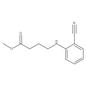 Methyl 4-[(2-cyanophenyl)amino]butanoate结构式