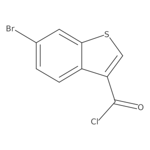 6-Bromo-1-benzothiophene-3-carbonyl chloride结构式