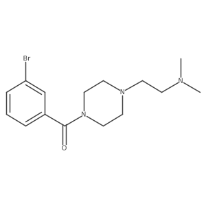 (3-Bromophenyl)[4-[2-(dimethylamino)ethyl]-1-piperazinyl]methanone结构式