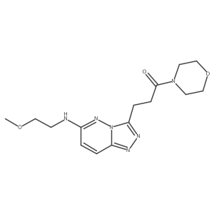 3-{6-[(2-Methoxyethyl)amino][1,2,4]triazolo[4,3-b]pyridazin-3-yl}-1-(morpholin-4-yl)propan-1-one Structure