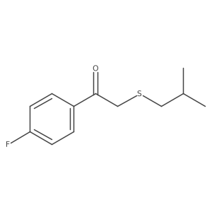 1-(4-Fluorophenyl)-2-[(2-methylpropyl)sulfanyl]ethan-1-one Structure