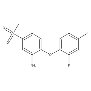 2-(2,4-Difluorophenoxy)-5-(methylsulfonyl)aniline Structure