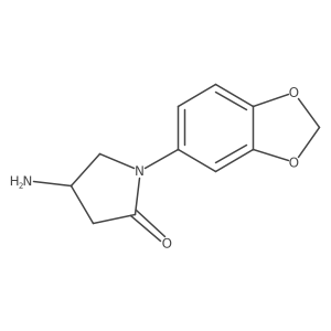 4-Amino-1-(1,3-benzodioxol-5-yl)pyrrolidin-2-one Structure