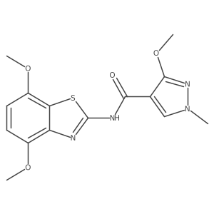 N-(4,7-dimethoxybenzo[d]thiazol-2-yl)-3-methoxy-1-methyl-1H-pyrazole-4-carboxamide Structure