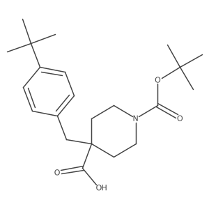 1-(1,1-Dimethylethyl) 4-[[4-(1,1-dimethylethyl)phenyl]methyl]-1,4-piperidinedicarboxylate Structure