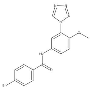 4-bromo-N-[4-methoxy-3-(1H-tetrazol-1-yl)phenyl]benzamide Structure