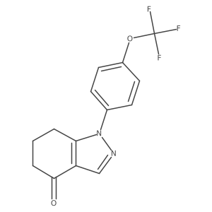 4H-Indazol-4-one, 1,5,6,7-tetrahydro-1-[4-(trifluoromethoxy)phenyl]-结构式
