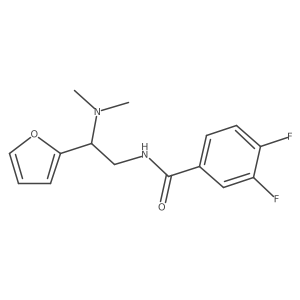 N-(2-(dimethylamino)-2-(furan-2-yl)ethyl)-3,4-difluorobenzamide Structure