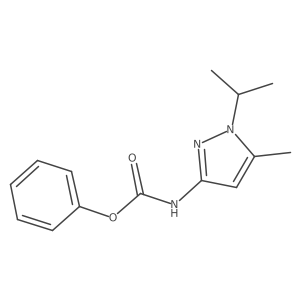 (1-isopropyl-5-methyl-1H-pyrazol-3-yl)-carbamic acid phenyl ester结构式