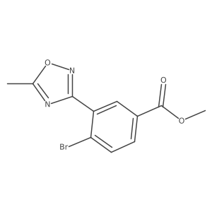 Methyl 4-bromo-3-(5-methyl-1,2,4-oxadiazol-3-yl)benzoate Structure