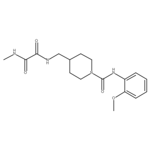 N1-((1-((2-methoxyphenyl)carbamoyl)piperidin-4-yl)methyl)-N2-methyloxalamide结构式