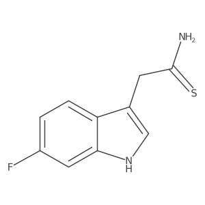2-(6-fluoro-1H-indol-3-yl)ethanethioamide Structure