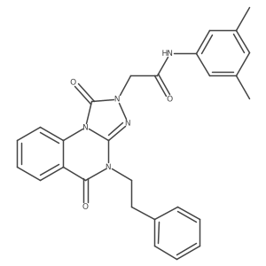 N-(3,5-dimethylphenyl)-2-(1,5-dioxo-4-phenethyl-4,5-dihydro-[1,2,4]triazolo[4,3-a]quinazolin-2(1H)-yl)acetamide Structure