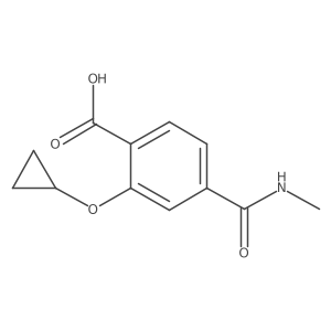 2-Cyclopropoxy-4-(methylcarbamoyl)benzoic acid Structure