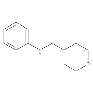 N-(oxan-4-ylmethyl)aniline结构式