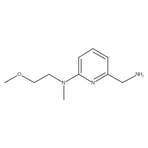 6-[(2-Methoxyethyl)methylamino]-2-pyridinemethanamine结构式