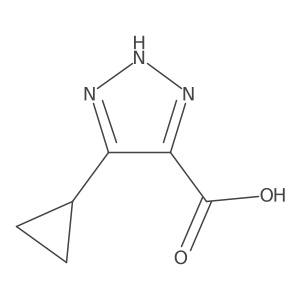 5-Cyclopropyl-1H-1,2,3-triazole-4-carboxylic acid Structure