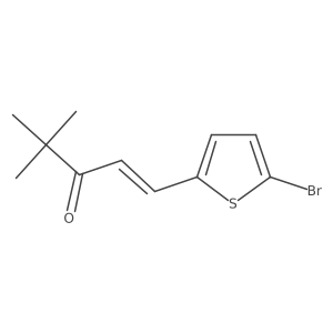 1-(5-Bromothiophen-2-yl)-4,4-dimethylpent-1-en-3-one Structure