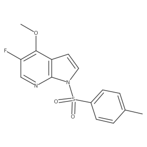 5-fluoro-4-methoxy-1-tosyl-1H-pyrrolo[2,3-b]pyridine结构式