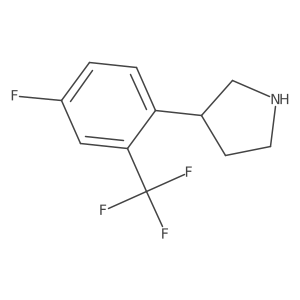 3-[4-Fluoro-2-(trifluoromethyl)phenyl]pyrrolidine Structure